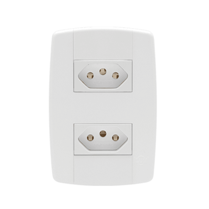 Monobloco Conjunto 2 Tomadas 20A 250V Ilumi Materiais Elétricos